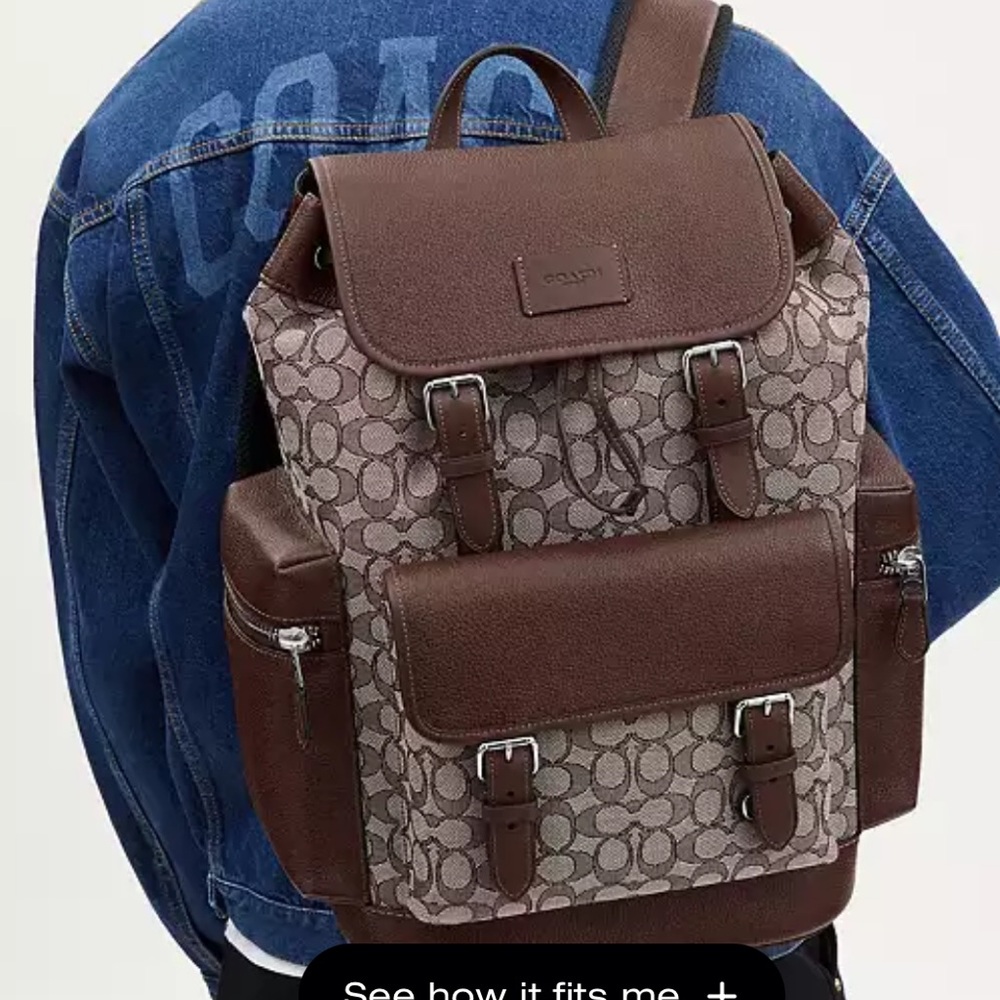 Coach Men’s Sprint in Signature Jacquard  Backpack